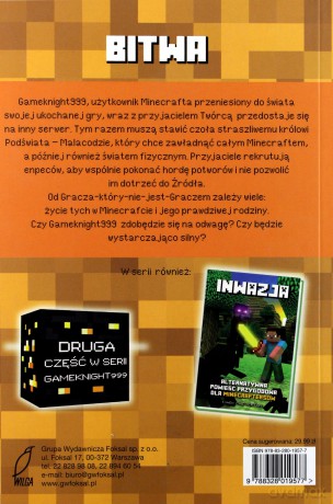 Bitwa Alternatywna Powieść Przygodowa Dla Minecraftersów - Mark Cheverton [KSIĄŻKA]