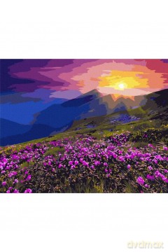Malowanie po numerach - Górski krajobraz 40 x 50 cm