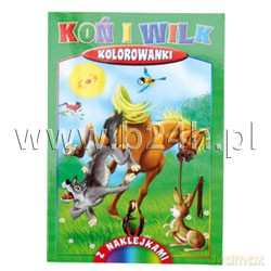 Malowanki bajkowe z naklejkami - paczka = 24 egz. (8 wzorów po 3 egz.) [KSIĄŻKA]
