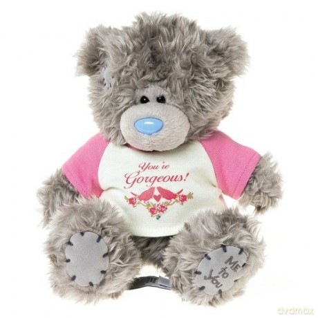 Miś 7 - W koszulce "You"re gorgeous" (G01W3163)