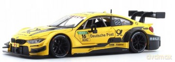 Model 1:24 BMW M4 DTM żółty światło + dźwięk