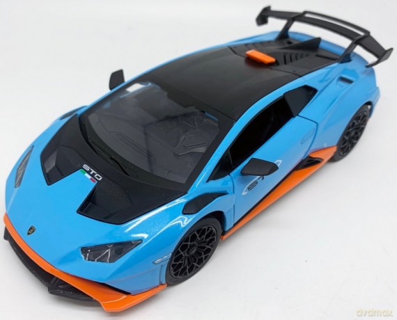 Model 1:24 Lamborghini Huracan niebieski światło + dźwięk