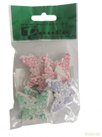 Motylki na przylepcu 3,5cm/3cm 12szt