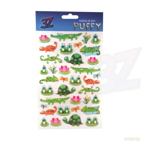 Naklejka Puffy gady i płazy
