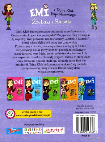 Emi I Tajny Klub Superdziewczyn. Źrebaki I Rumaki - Agnieszka Mielech [KSIĄŻKA]