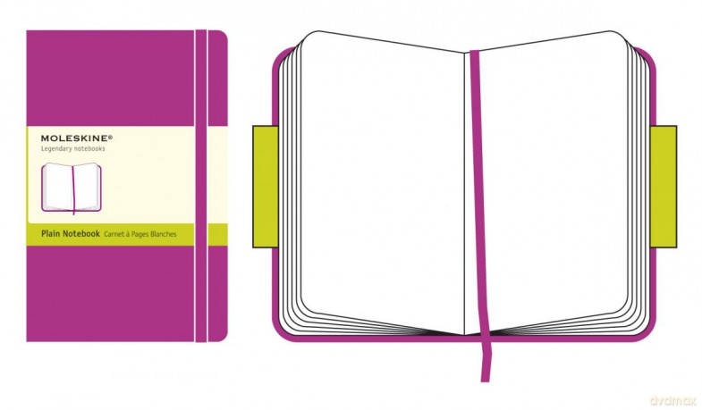 NOTES classic Moleskine L magenta twarda oprawa gładki 13x21cm (MOQP062D1)