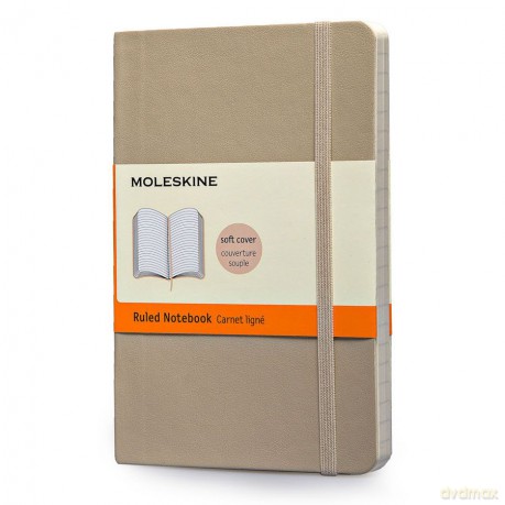 Notes classic Moleskine P beżowy w miękkiej oprawie 9x14cm (MOQP611G4)
