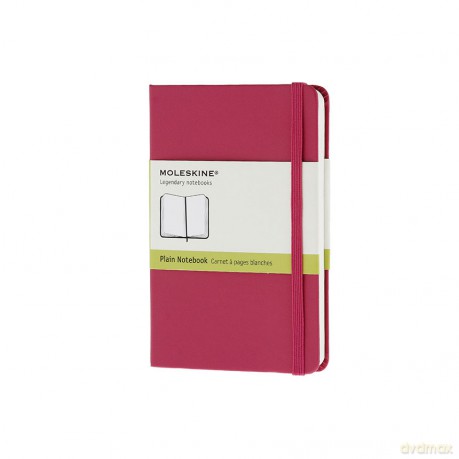 Notes classic Moleskine P magenta gładki w twardej oprawie 9x14cm (MOQP012D1)