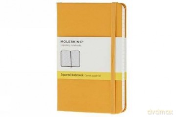 Notes classic Moleskine P pomarańczowy w kratkę w twardej oprawie 9x14cm (MOMM712M2)
