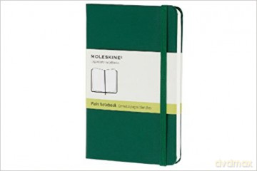 Notes classic Moleskine P zielony gładki w twardej oprawie 9x14cm (MOQP012K1)