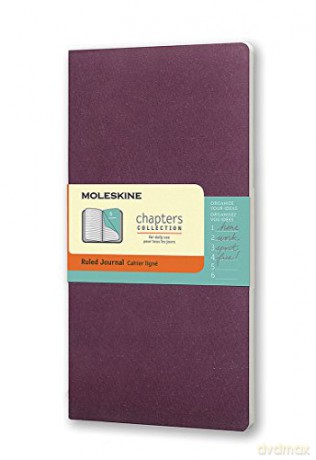 NOTES journal Moleskine slim medium purpurowy w linie 9,5x18 (MOCPT061H8)