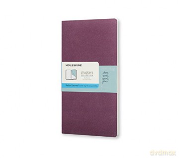 NOTES journal Moleskine slim pocket purpurowy w kropki 7,5x14cm (MOCPT024H8)
