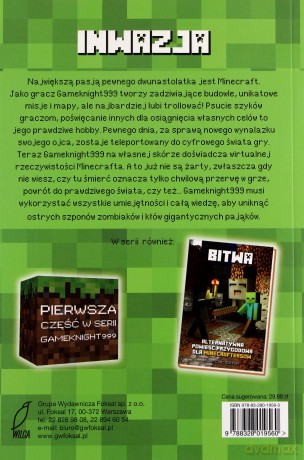 Inwazja Alternatywna Powieść Przygodowa Dla Minecraftersów - Mark Cheverton [KSIĄŻKA]