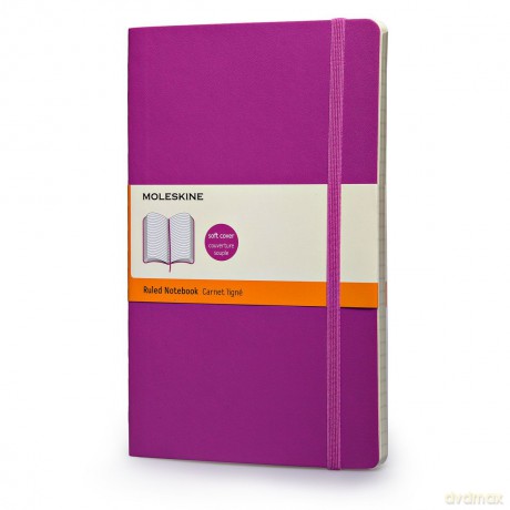 Notes Moleskine L koral oranż w linie w miękkiej oprawie 13x21cm (MOQP616H4)