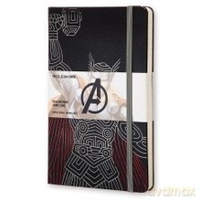 Notes Moleskine specjalna edycja L Avengers Thor w linie w twardej oprawie 13x21cm (MOLEAVQP060TH)