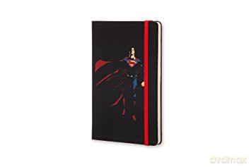 Notes Moleskine specjalna edycja L Batman vs Superman w linie w twardej oprawie 13x21cm(MOLEBVSQP060)