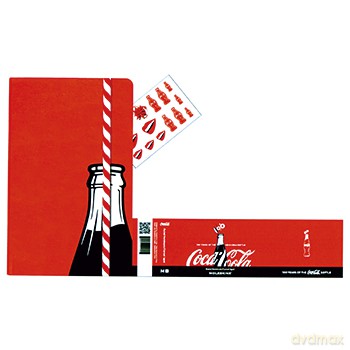 Notes Moleskine specjalna edycja L Coca-cola Straw w linie w czerwonej oprawie 13x21cm (MOLECOQP060ST)