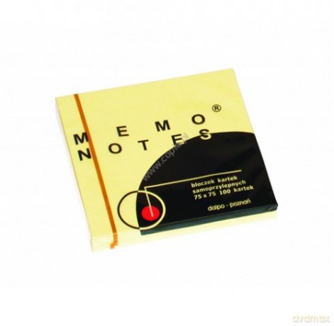 Notes samoprzylepny zielony neon 75 x 75 mm dalpo
