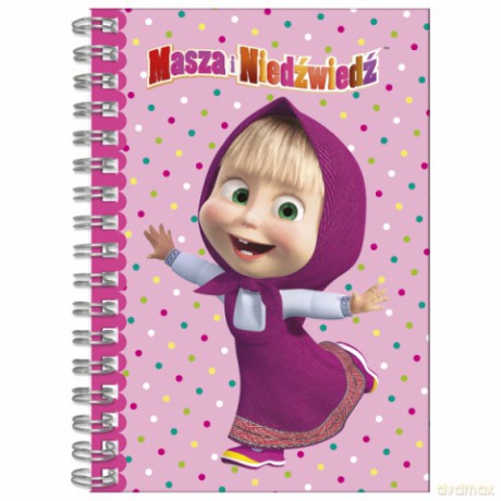 Notes spiralny A6 Masza i Niedźwiedź