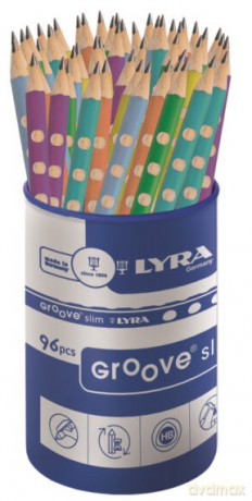 Ołówek Lyra Groove slim pastelowe HB 96szt w opakowaniu