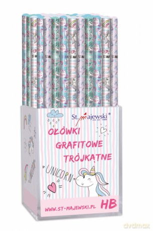 Ołówek trójkątny HB Unicorn 72szt
