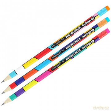 Ołówek z gumką Color Block HB 1szt (36szt/pacz)