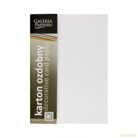 Papier ozdobny (wizytówkowy) Galeria Papieru Batyst biały A4 180g op. 20 arkuszy