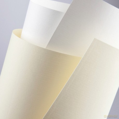 Papier ozdobny (wizytówkowy) Galeria Papieru laid biały A4 biały 120g