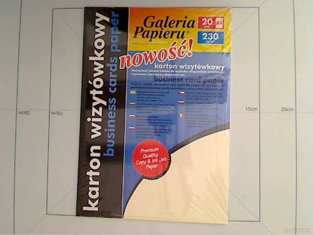 Papier ozdobny (wizytówkowy) Galeria Papieru linie kremowe A4 230g.