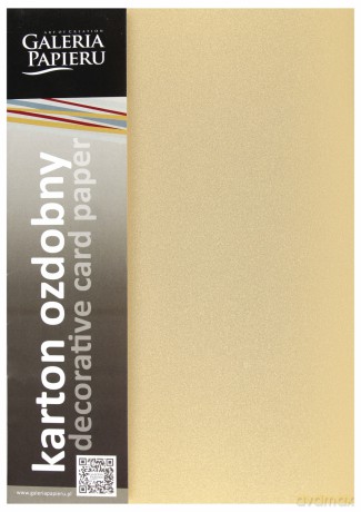 Papier ozdobny (wizytówkowy) Galeria Papieru millenium A4 złoty 250g