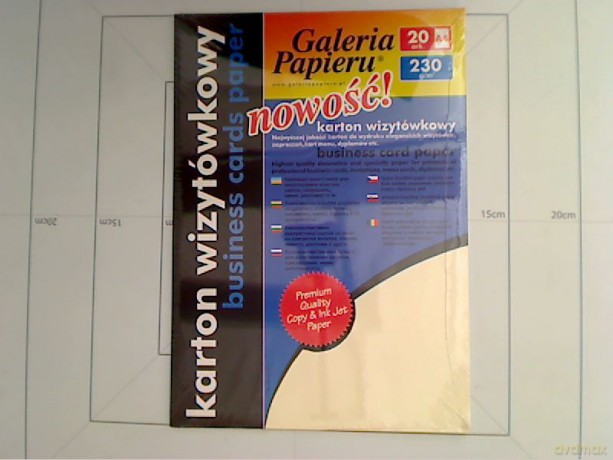 Papier ozdobny (wizytówkowy) Galeria Papieru mozaika kremowy A4 230g