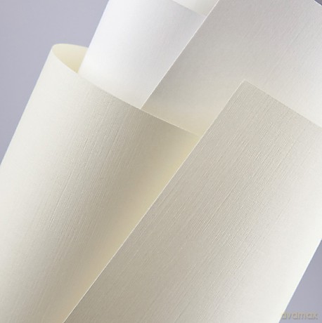 Papier ozdobny (wizytówkowy) Galeria Papieru płótno kremowy A4 kremowy 120g