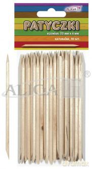 Patyczki kreatywne bezbarwne 50szt 115x4mm