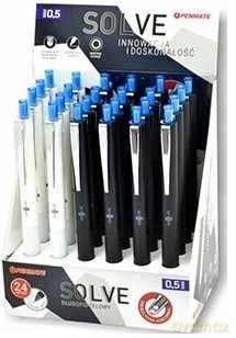 Penmate DŁUGOPIS ŻELOWY SOLVE 0.5 mm NIEBIESKI 24szt