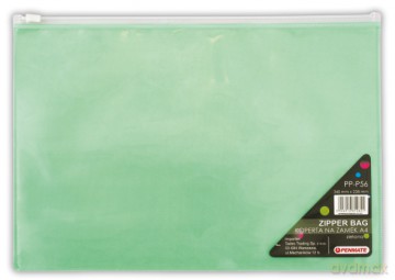 Penmate Koperta na zamek A4 PP-P56 zielona