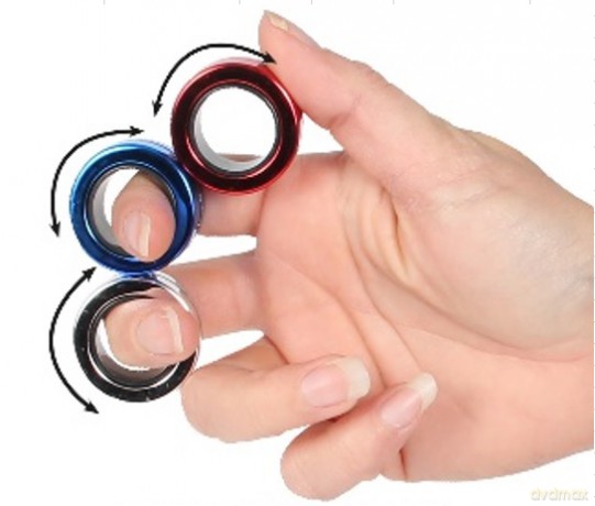Pierścienie magnetyczne metaliczne magnet ring METTALIC 3szt/blister