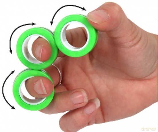 Pierścienie magnetyczne świecące w ciemności magnetic ring GLOW IN THE DARK 3szt/blister