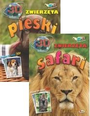 Pieski 3D+ Safari 3D+ okulary [KSIĄŻKA]