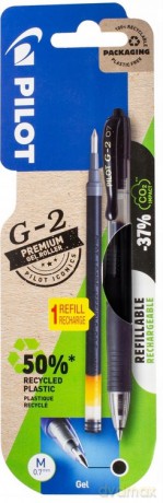 Pilot Długopis G2 0,7mm Żelowy Czarnyx1 Wkład Czarny
