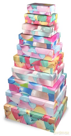 Pudełka prezentowe 10 szt. balony