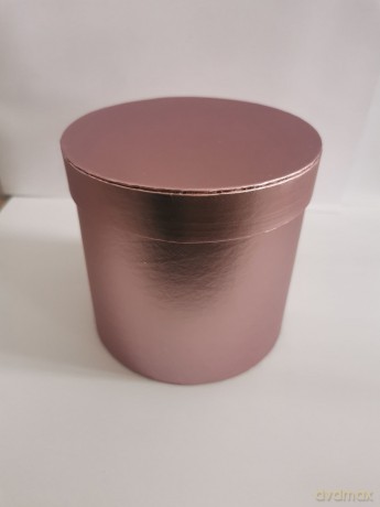 Pudełko Flower Box Różowe srebro(12.5x12.5cm)