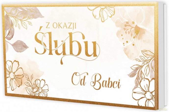Pudełko prezentowe Ślub od Babci (22,5x12x3cm)
