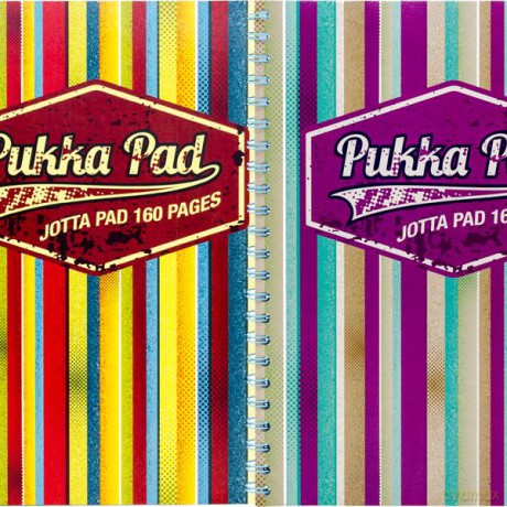 Pukka kołozeszyt A6 kratkajotta americano mix fiol.żółty