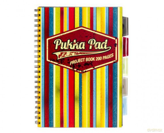 Pukka projekt book A4 kratka americano żółty 8226 200k