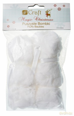 Puszyste bombki 6 cm, 6 szt. (MCPO-001)