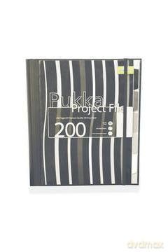 Segregator z przekładkami stripe A4 czarny PROFILE A4 (5)
