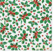 Serwetka BN Decor cocktail Holly Pattern 25x25 20szt./op.