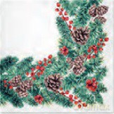 Serwetka BN Decor cocktail Winter branches 25x25 20szt./op.