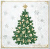 Serwetka BN Lunch Decor Frosty tree 33x33 20szt./op.
