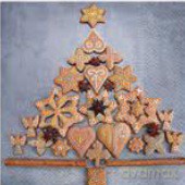 Serwetka BN Lunch Decor Gingerbread tree 33x33 20szt./op.